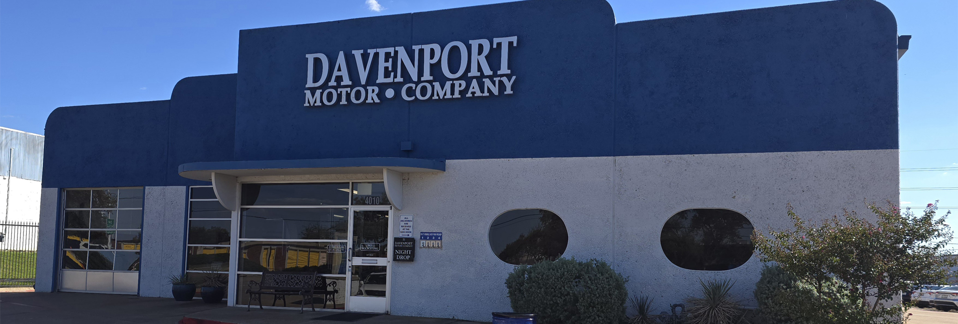 Outside of Shop | Davenport Motor Company